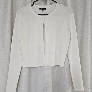 RW & Co. Cream Crop Cardigan Size M